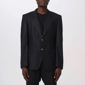 Boss Slim Fit Black Micro-Patterned Wool Blend Blazer Jacket 44R